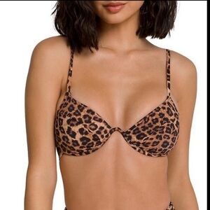 Good American | Show Off Curve Top In Leopard Print Size XL